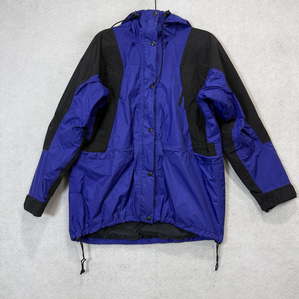 The North Face Jacket Womens Medium Blue Gore Tex Hooded Ski Shell Waterproof